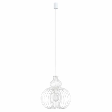 Lampa wisząca do salonu Meknes 5297 Nowodvorski druciana metalowa biała