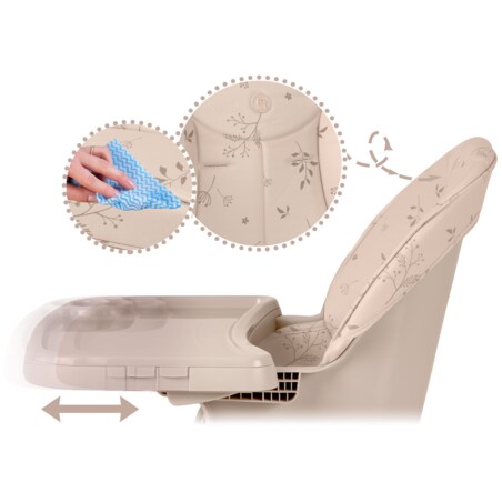 Krzesełko do karmienia dla dzieci regulowane fotelik Nukido