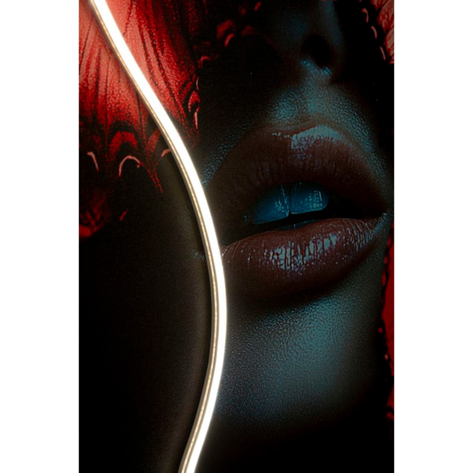 Obraz na płótnie Butterflies, kolor wielokolorowy, płótno i płyta MDF, 60 x 90 cm, LED, 3D, motyw: motyle, dekoracja ściany do salonu, Mauro Ferretti
