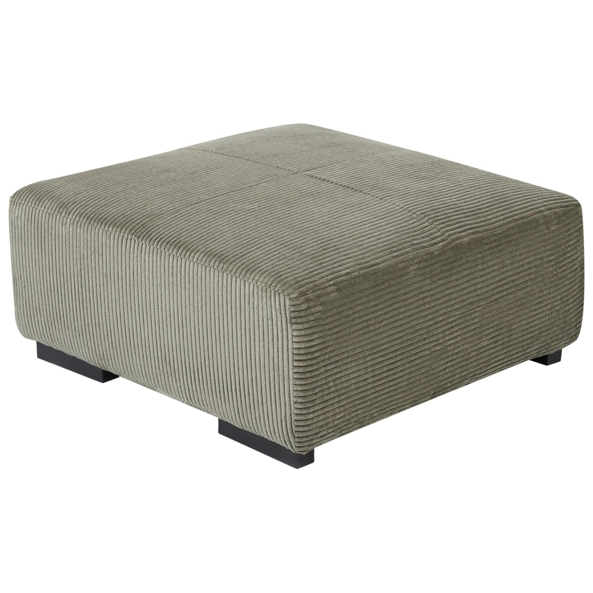 Sofa narożna z otomaną LUNGO Sztruks Zielony Lewostronny