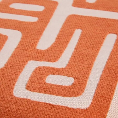 Pufa, podnóżek, 30x36 cm, pomarańczowa, Delor