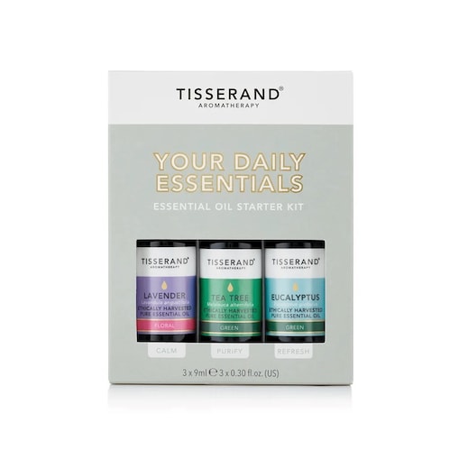 Tisserand Aromatherapy Your Daily Essentials Kit zestaw olejków eterycznych 100% (3 x 9 ml) 6510