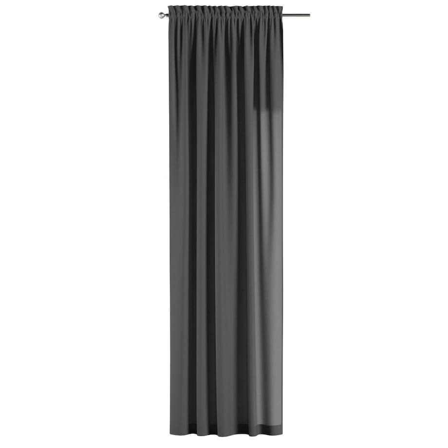 Zasłona na kanale z grzywką 1 szt. 130x245 szary