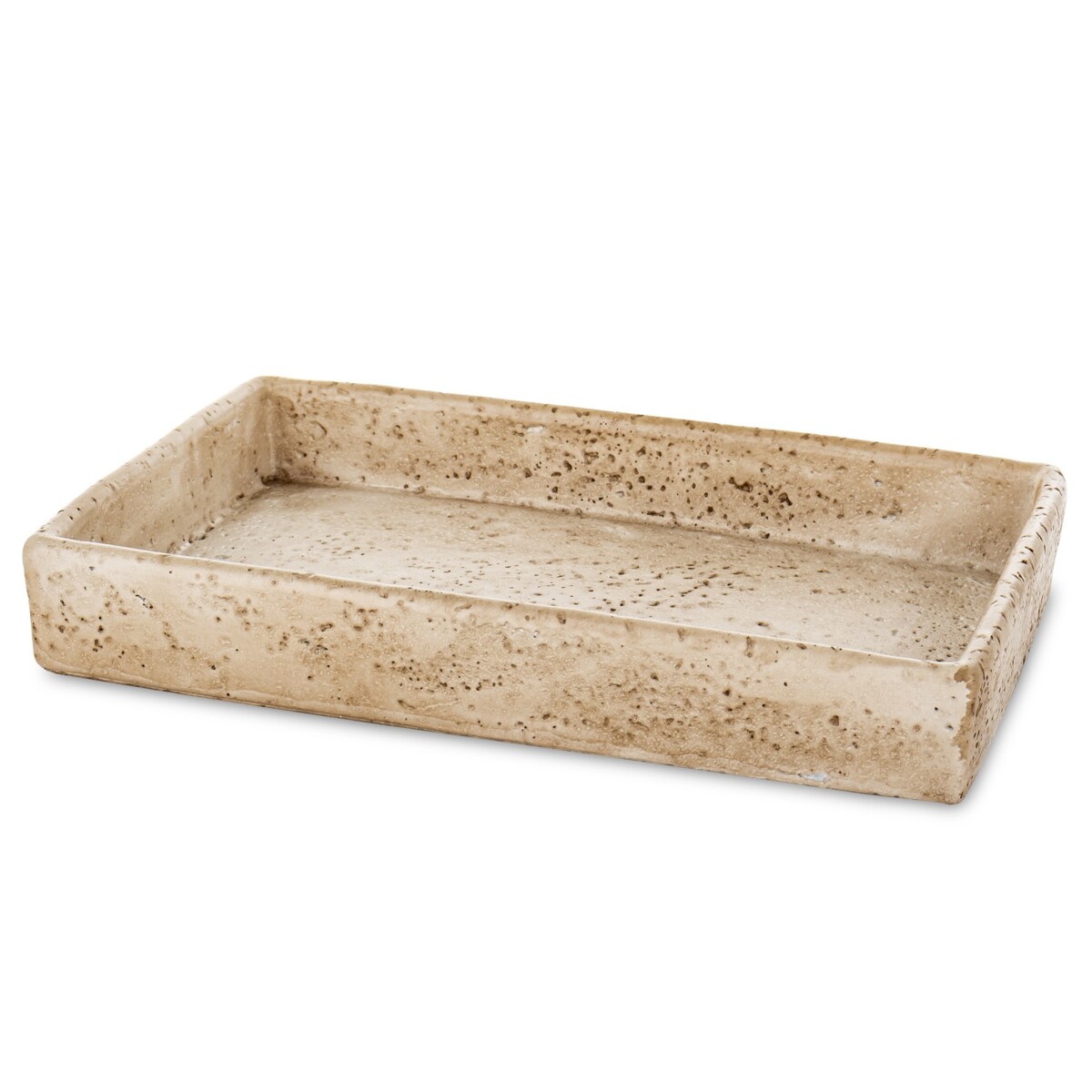 Taca dekoracyjna cementowa 30x20x4,5 cm VANTIERA-2 beżowa