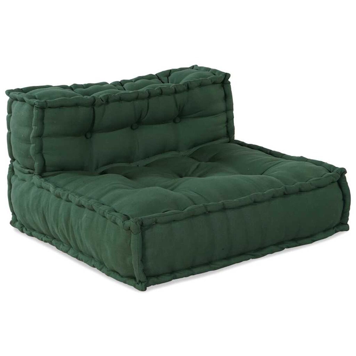 vidaXL Puf modułowy, zielony, 70x70x54, tkanina