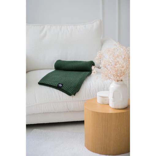 Pled boho zielony, 130 x 160 cm, La Manta