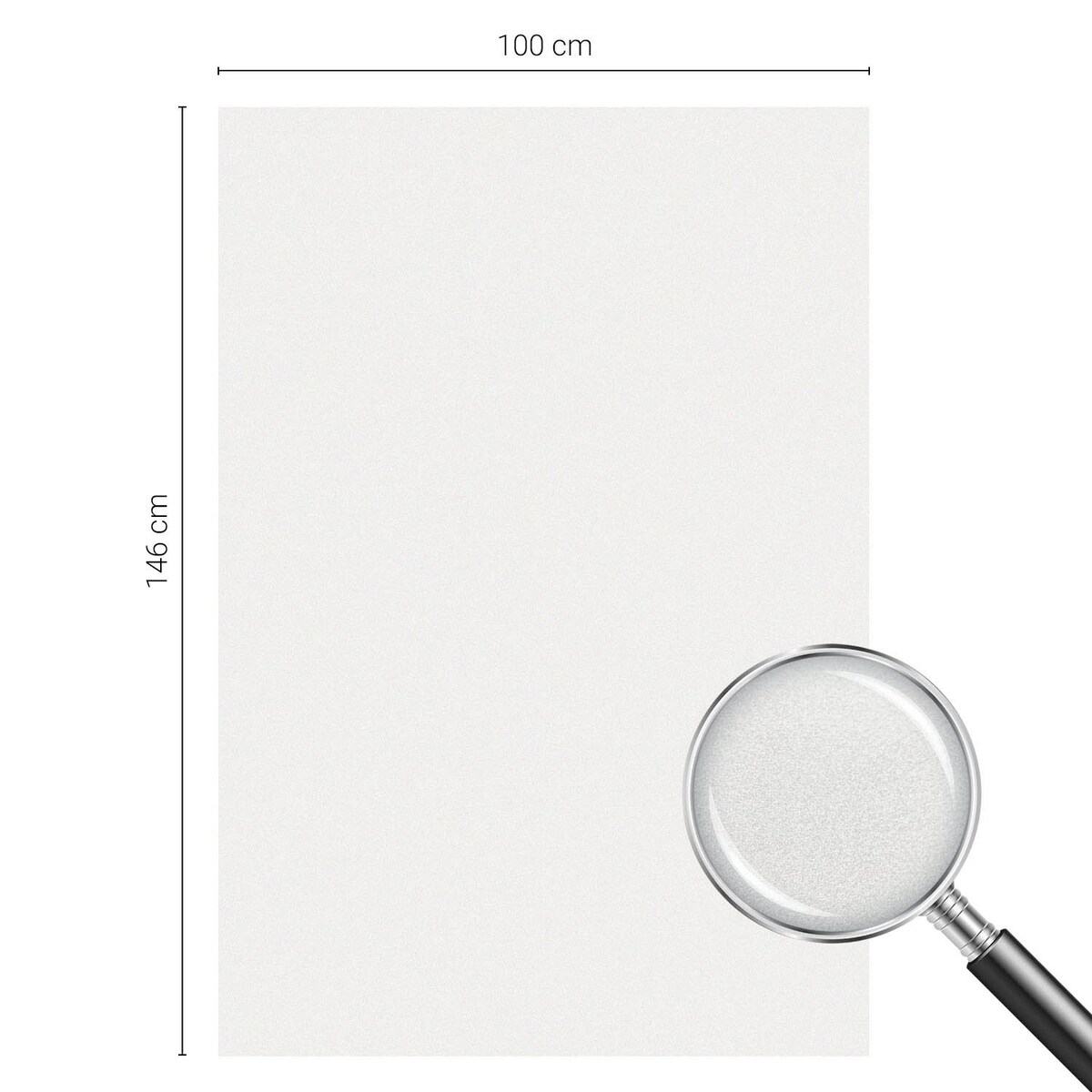 Naklejka na szybę chroniąca prywatność - Odcień złamanej bieli minimalistyczna elegancja - 100x146 cm