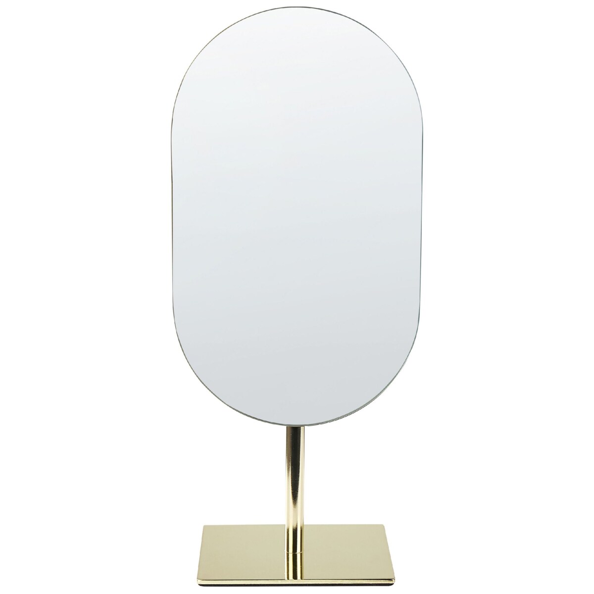 Lusterko kosmetyczne 21 x 28 cm złote CANTAL