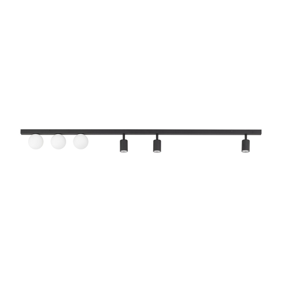 Lampa Sufitowa VOX Czarno-Biała 6-Punktowa z Regulowanymi Reflektorkami TK Lighting
