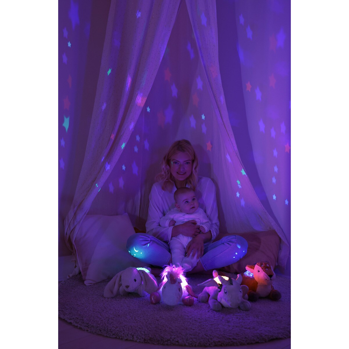 Pluszowy projektor dla dzieci - Króliczek - przyjaciel do snu - Cloud b® Twilight Buddies™