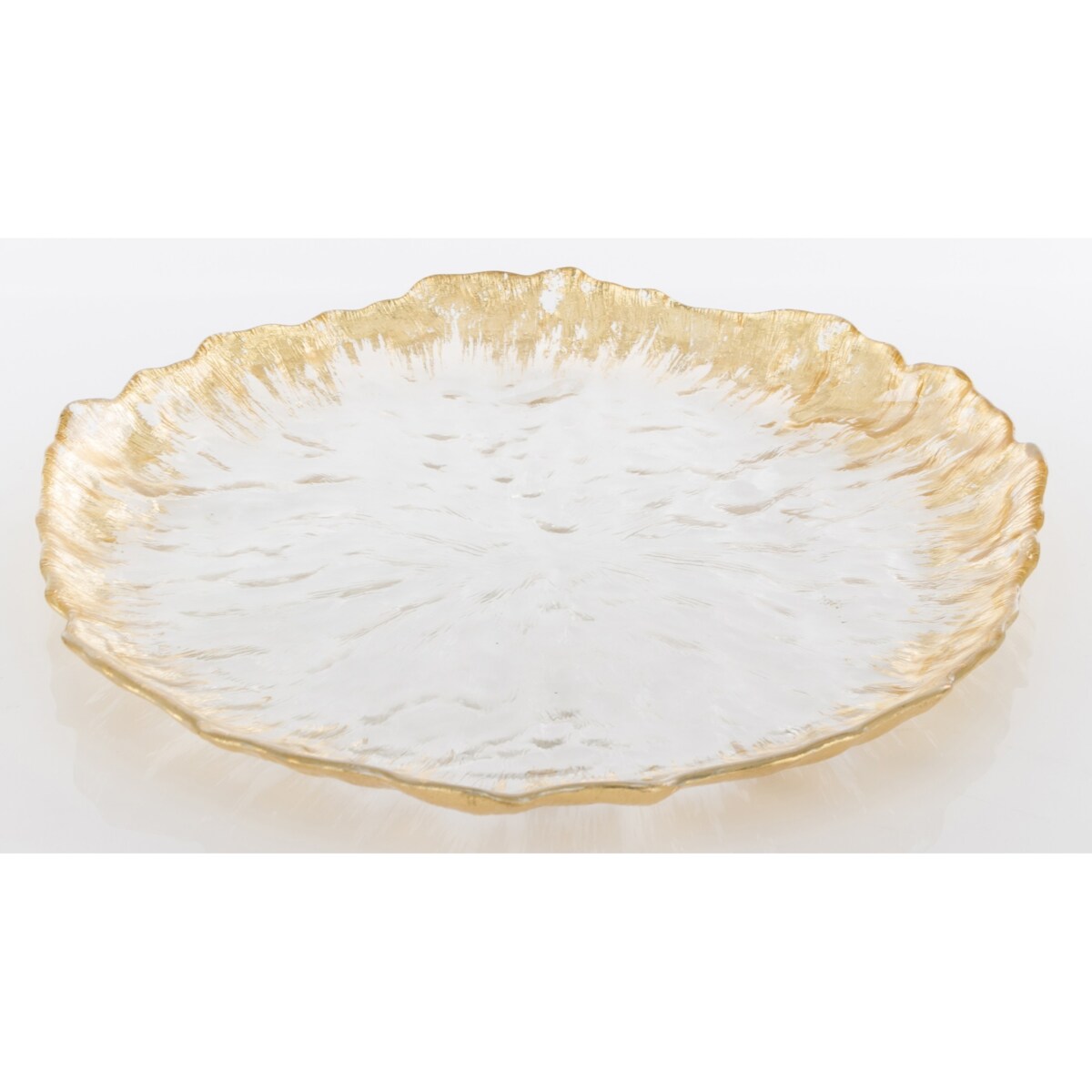 Podstawka dekoracyjna pod talerz, Ø 33x3 cm PULVINAR-7, ze złotą falbanką