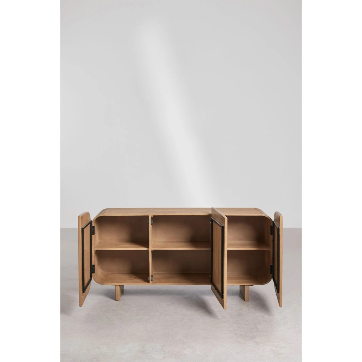 Komoda z drewna mango Agathe 160x40 cm naturalna