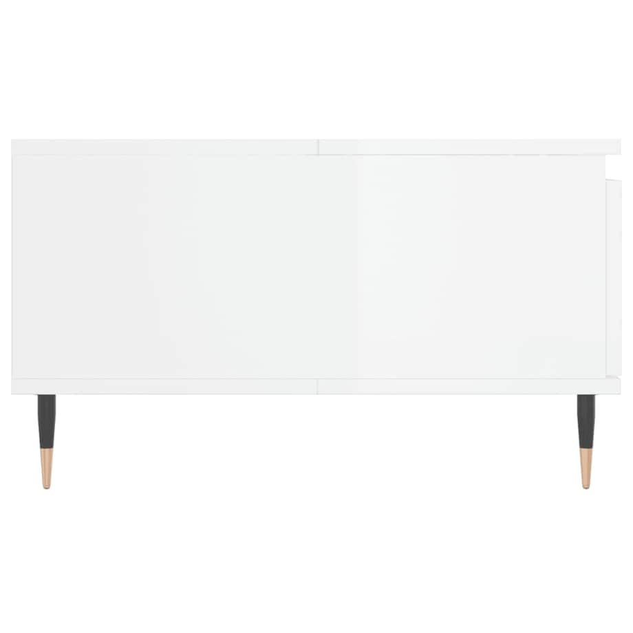 vidaXL Stolik kawowy, biały o wysokim połysku, 90x60x35 cm