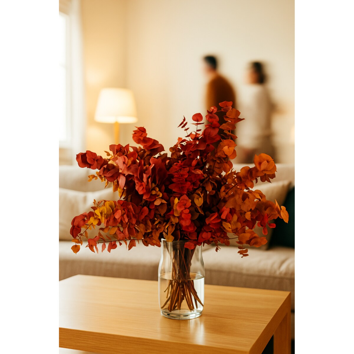 Zestaw eukaliptusów stabilizowanych – bukiet 150 g Wysokość ok. 60 cm