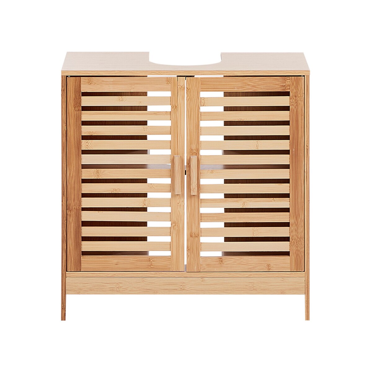 Bambusowa szafka pod umywalkę jasne drewno MISSOULA