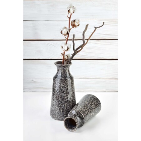 YARINE GREY Wazon 9,5XH30,5CM