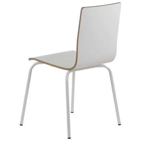 Krzesło ze sklejki laminowanej WERDI B białe