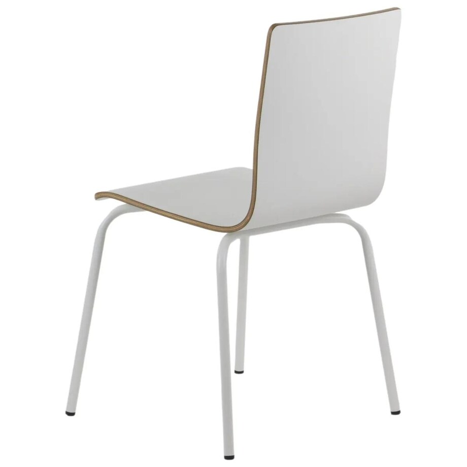 Krzesło ze sklejki laminowanej WERDI B białe