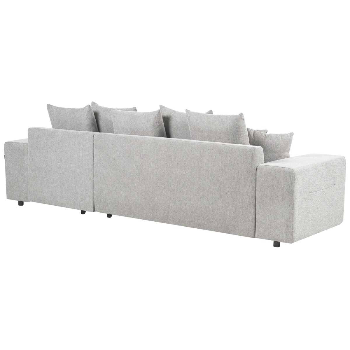 Narożnik lewostronny rozkładany z pojemnikiem jasnoszary LUSPA