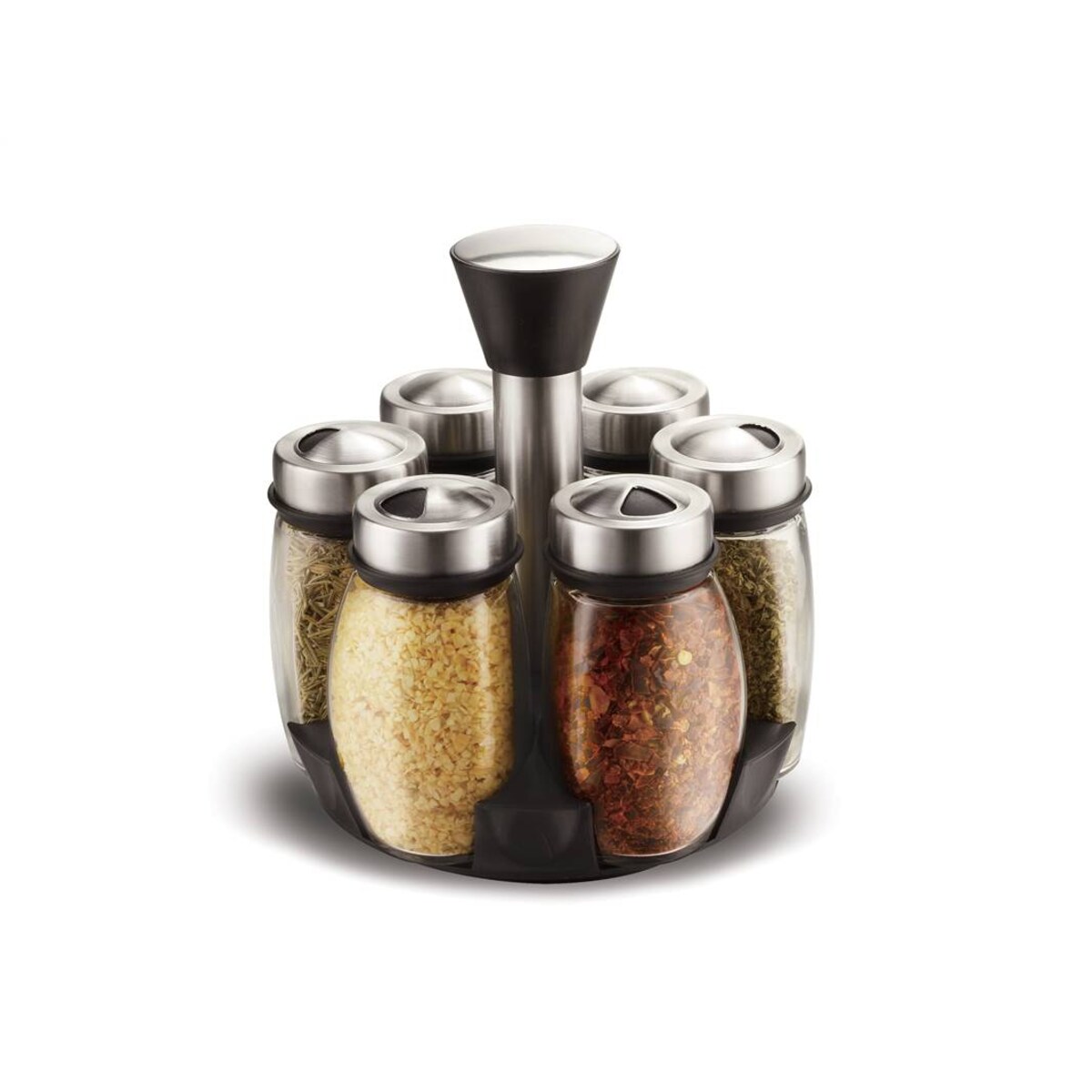 PRZYPRAWNIK pojemnik na przyprawy zestaw do kuchni stojak box 120 ml 6szt