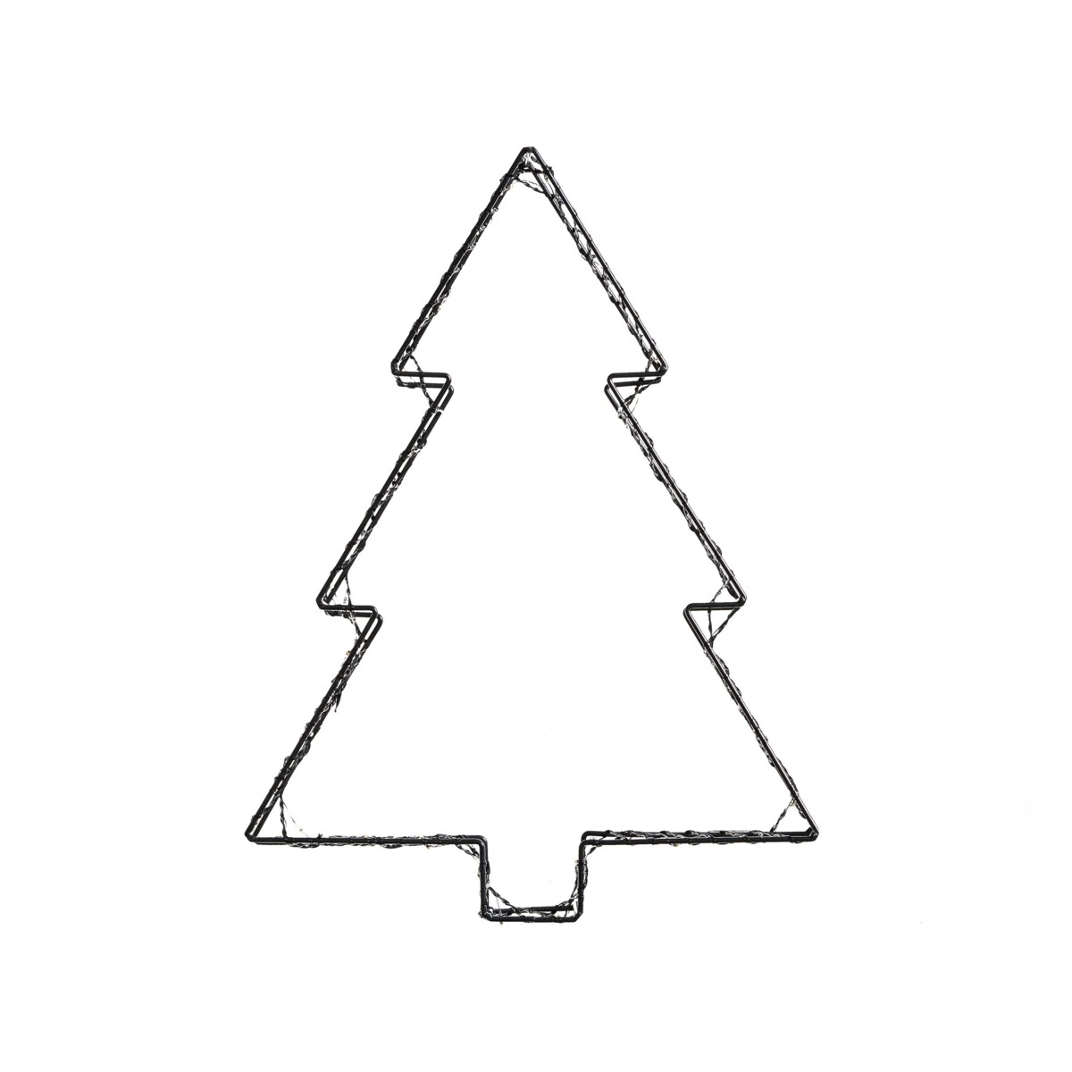 Dekoracja ogrodowa LED LOFSEN Choinka 45/35/25 cm Czarny