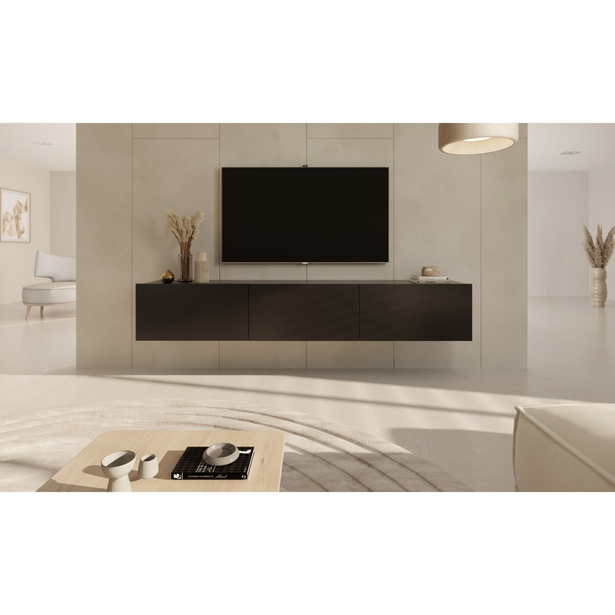 Szafka RTV Dallas czarna