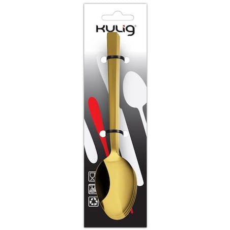 Łyżeczka do herbaty Piano Shiny gold 3 sztuki zawieszka 30893