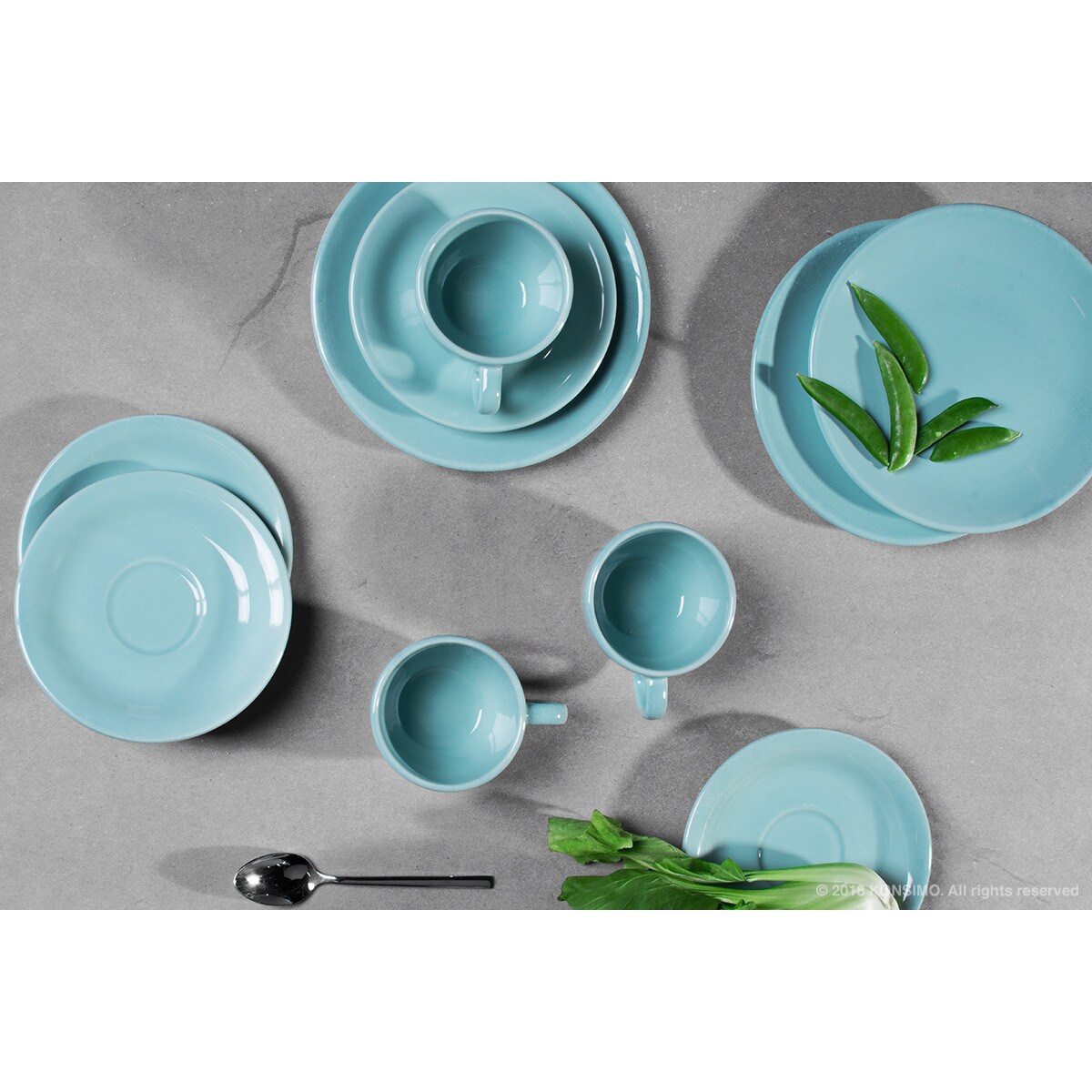 Konsimo LUPIN Spodek filiżanki do kawy, miętowy