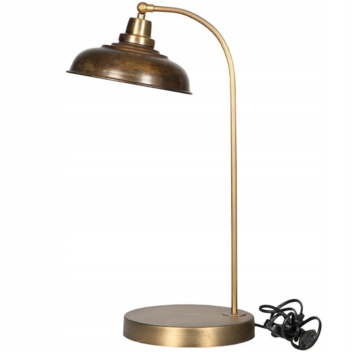 LAMPA STOŁOWA BIURKOWA NOCNA STOJĄCA E27 ZŁOTA LOFT ZŁOTA DO SALONU 52cm