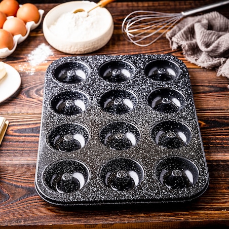 Forma do pieczenia 12 muffinów babeczek z powłoką nieprzywieralną KLAUSBERG