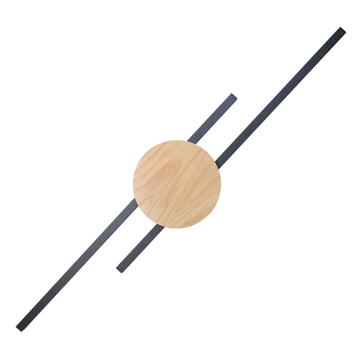 Kinkiet LED 24W TK Lighting JAVA czarny/drewno 3000K 1570 lm nowoczesna lampa ścienna 86 cm