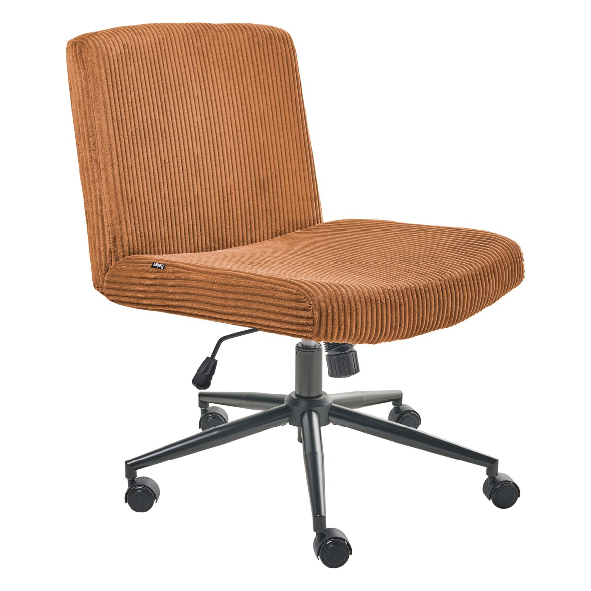 Krzesło obrotowe GEDDES Sztruks Złoty brąz