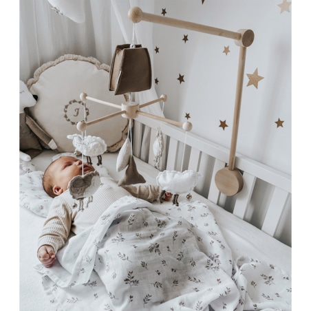 Owieczki – karuzela do łóżeczka z obrotową pozytywką