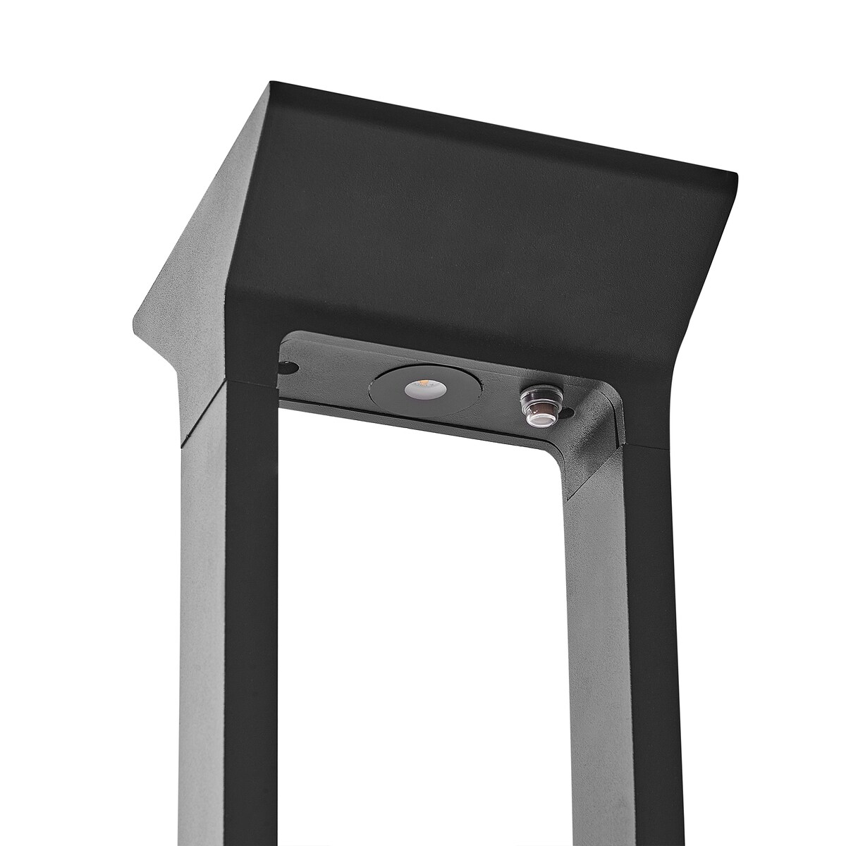 Lampa ogrodowa słupek solarna LED MALDEN Z czujnikiem ruchu Czarny