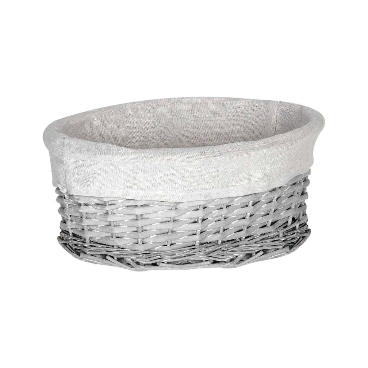 Zestaw 5 koszy wiklinowych szary VAKARI