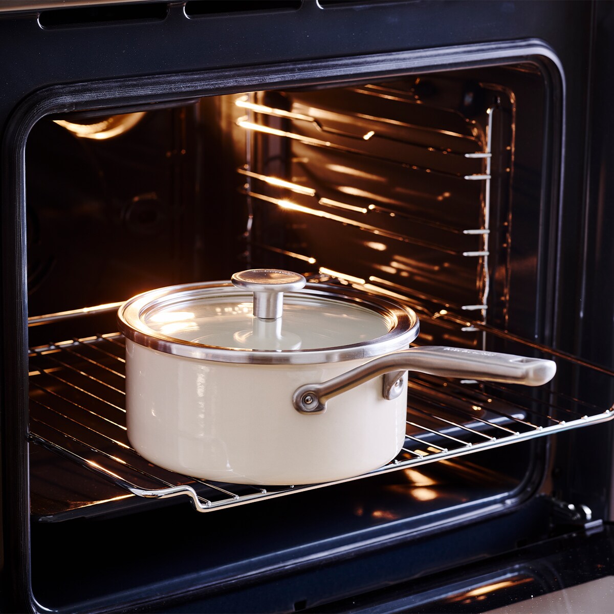 Rondel emaliowany 1,3L - kremowy / KitchenAid