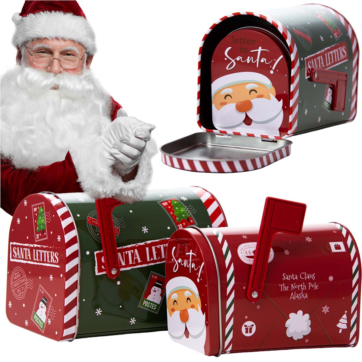 Puszka Na Pierniki Ciastka Pojemnik Świąteczna 13/15.5 Cm Cukierki Herbatę Zestaw