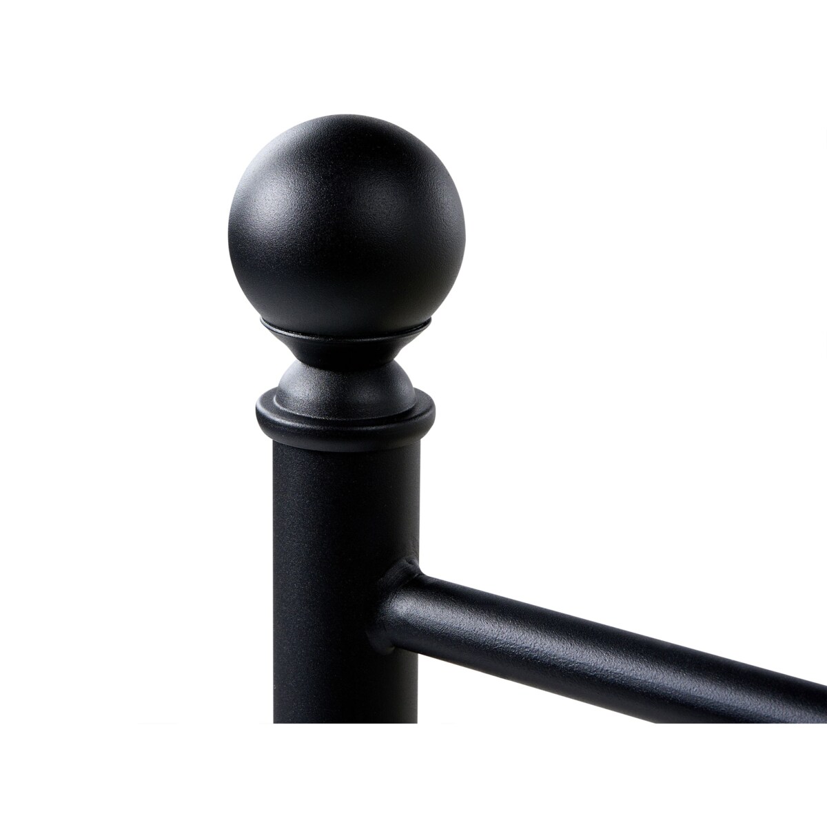 Łóżko Metal DINARD 120 x 200 cm Czarny