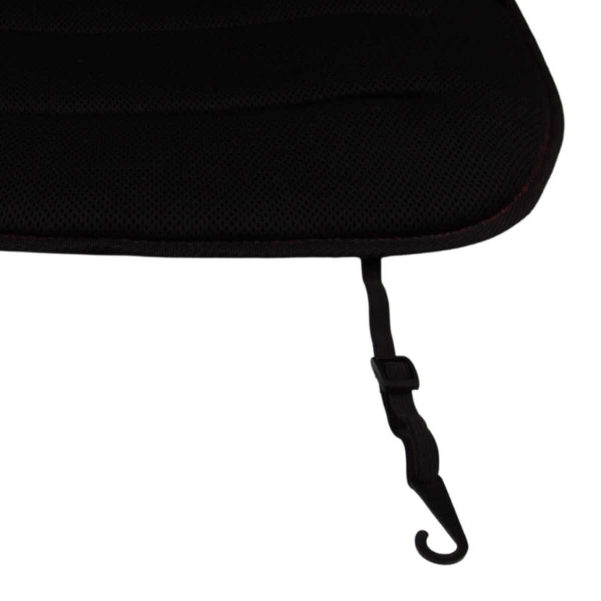 Odciążająca poduszka na fotel samochodowy AirDrive Classic czarna z czerwoną nitką