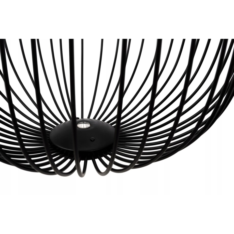 Lampa Wisząca Loft Industrial Czarna Metalowa Led