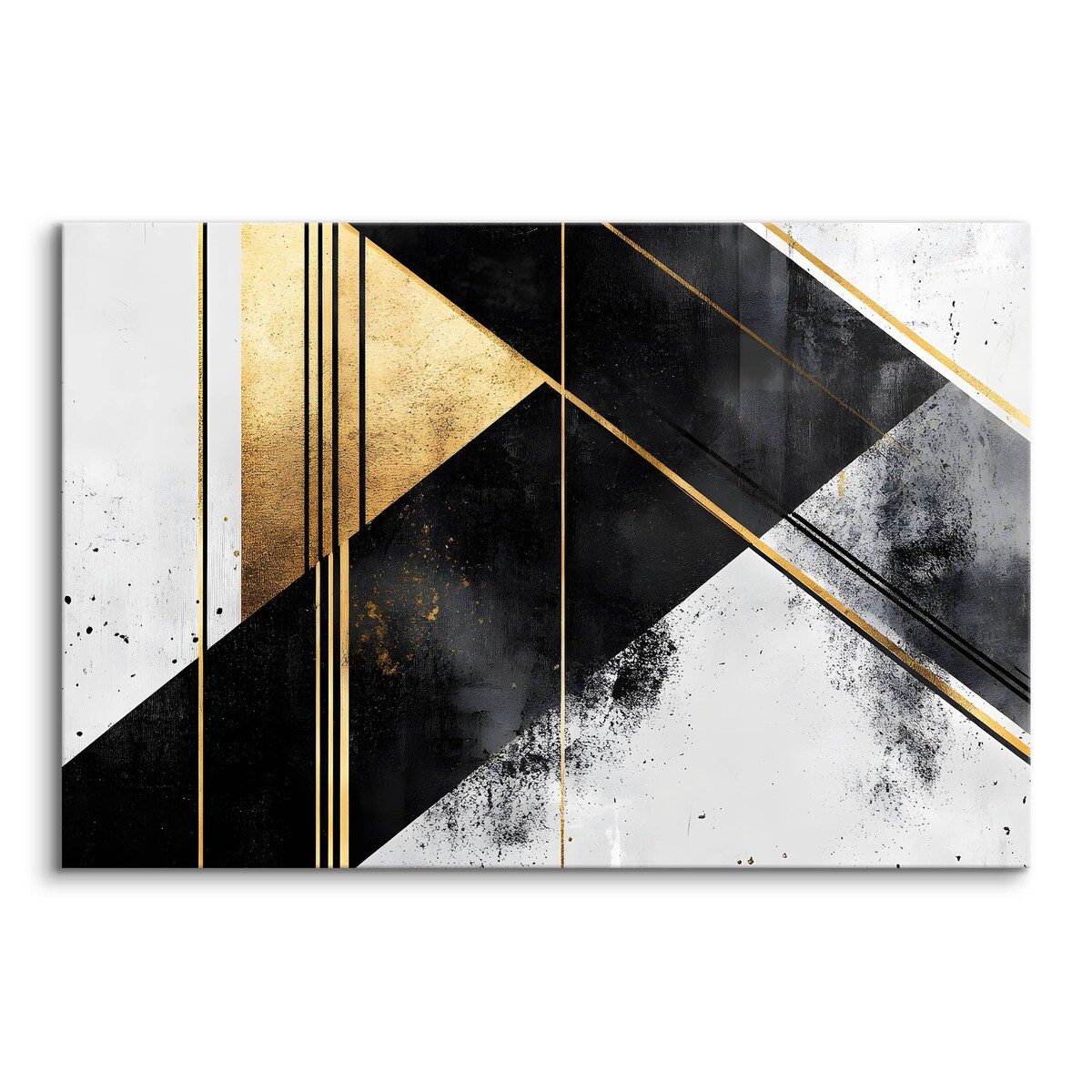 Obraz Na Płótnie Do Sypialni Abstrakcja Beton Wzór Geometryczny 120x80cm