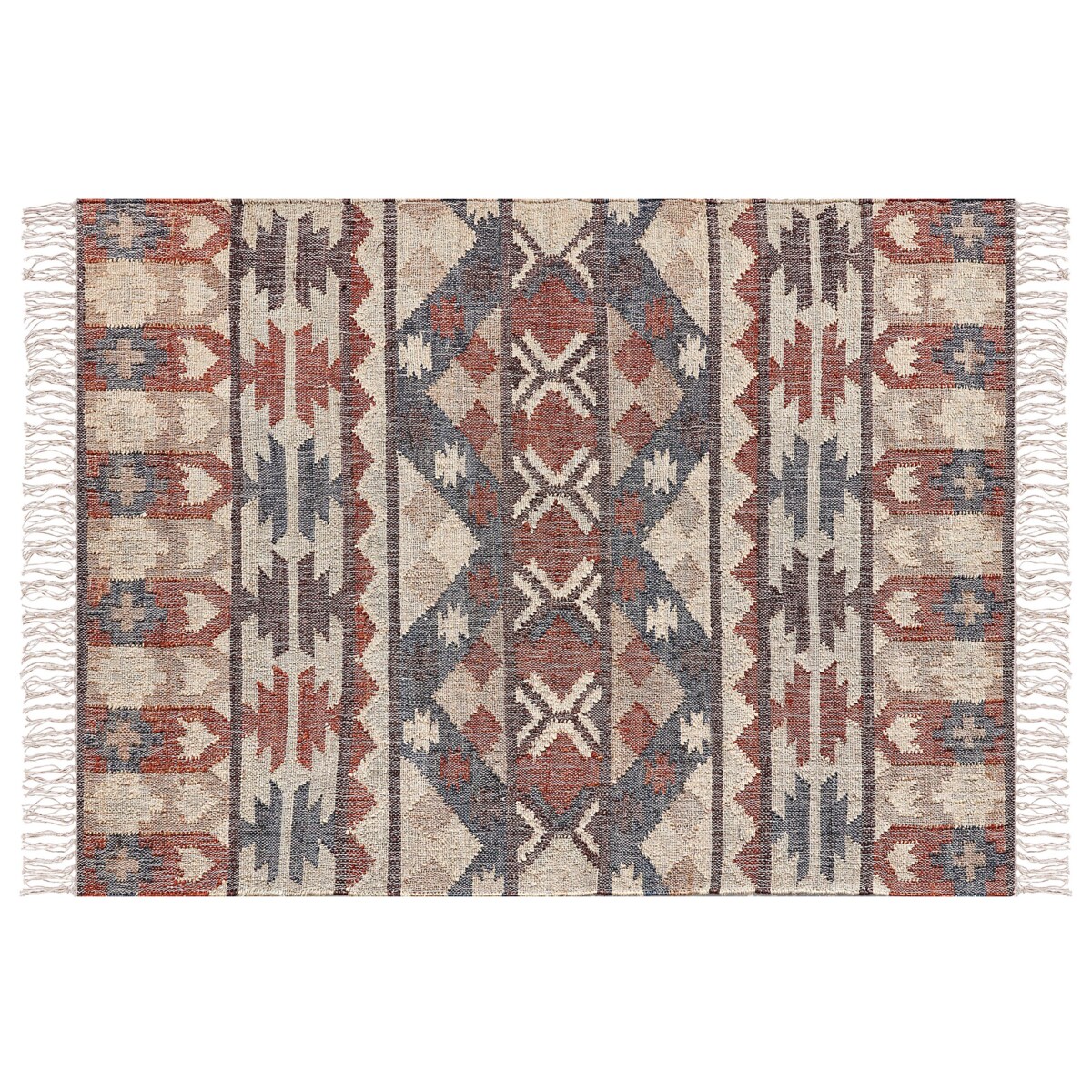 Dywan z juty 160 x 230 cm wielokolorowy KALFA