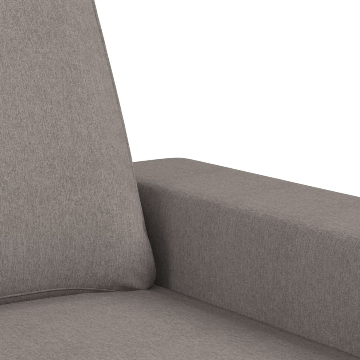vidaXL Sofa 2-osobowa, kolor taupe, 120 cm, tapicerowana tkaniną