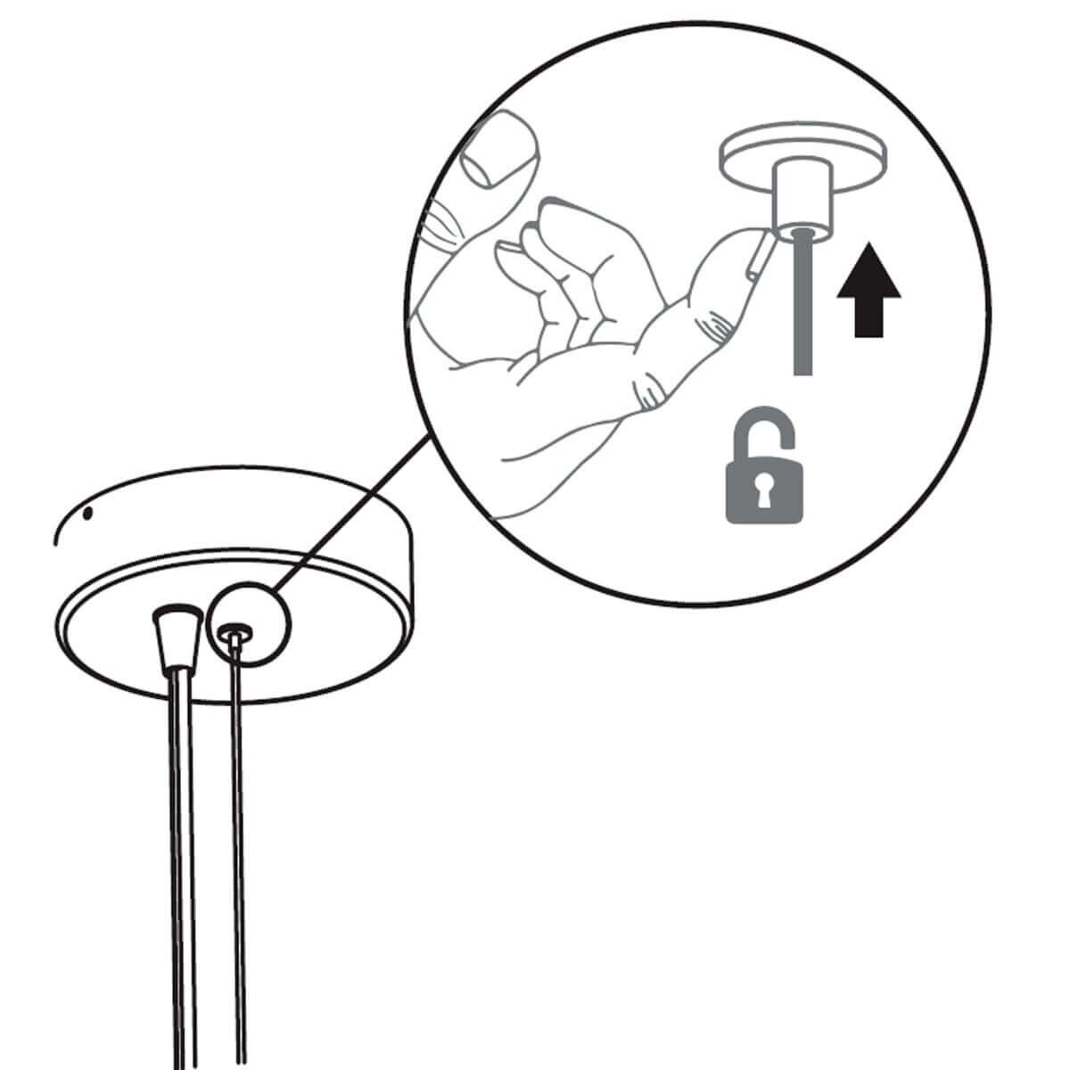 Kulista lampa zwisająca Pianeta LUMPIA035XXHBNW King Home IP44 zmiana barwy biały
