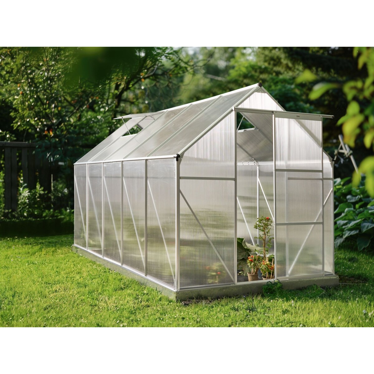 Szklarnia ogrodowa APULIA Srebrny 315 cm