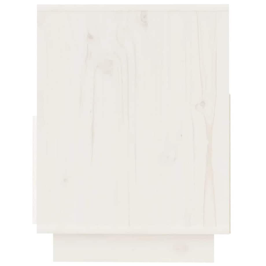 vidaXL Szafka pod telewizor, biała, 140x37x50 cm, lite drewno sosnowe