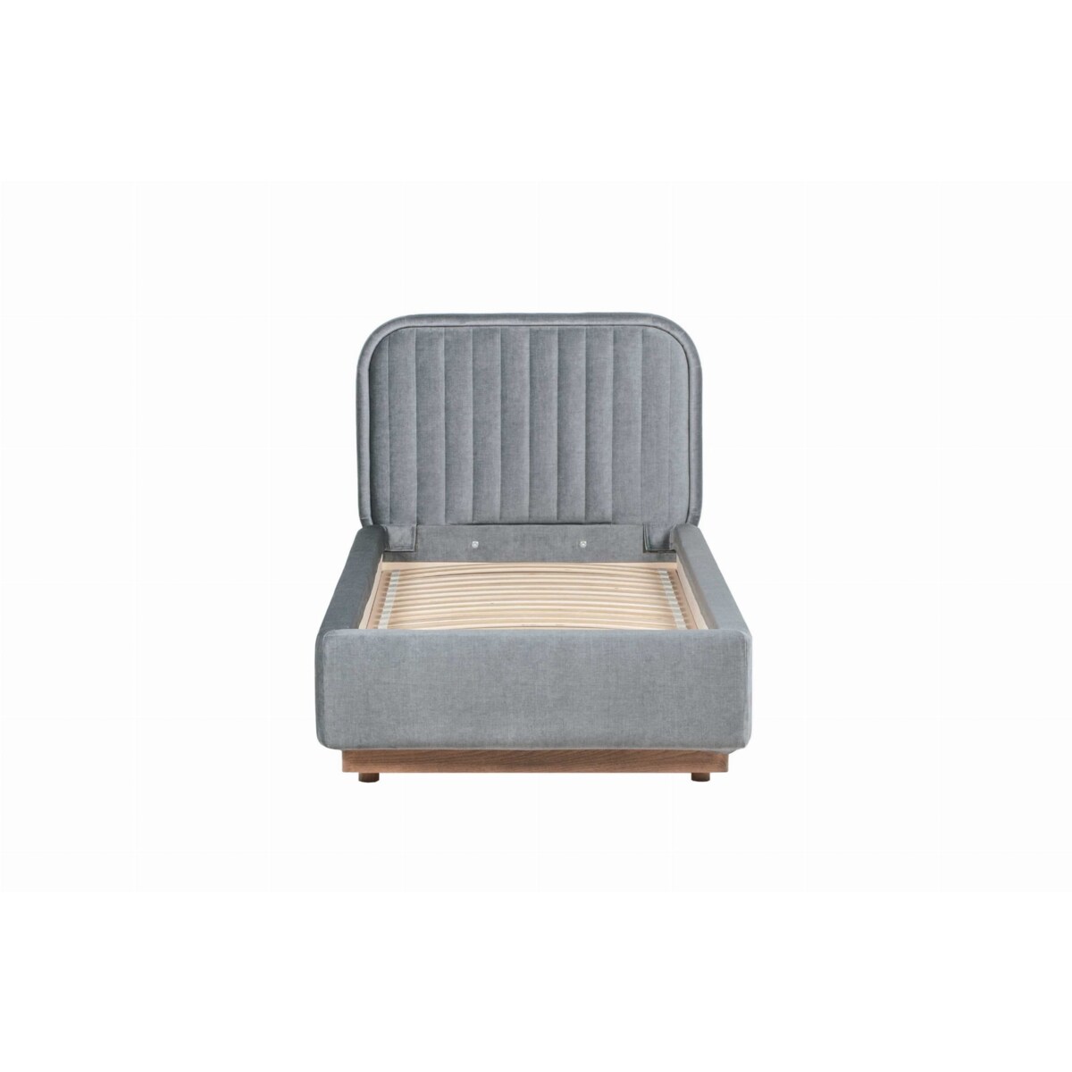 Łóżko dziecięce Delikate (90x200) w tkaninie Deluxe Steel