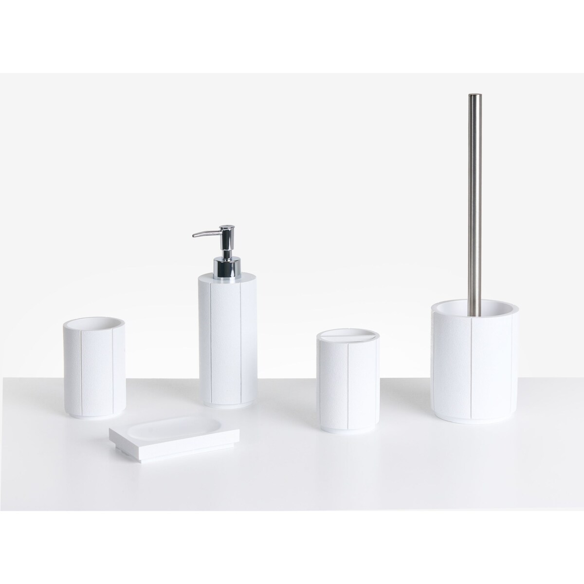 Zestaw akcesoriów łazienkowych 5 elementów HUALLAGA Biały