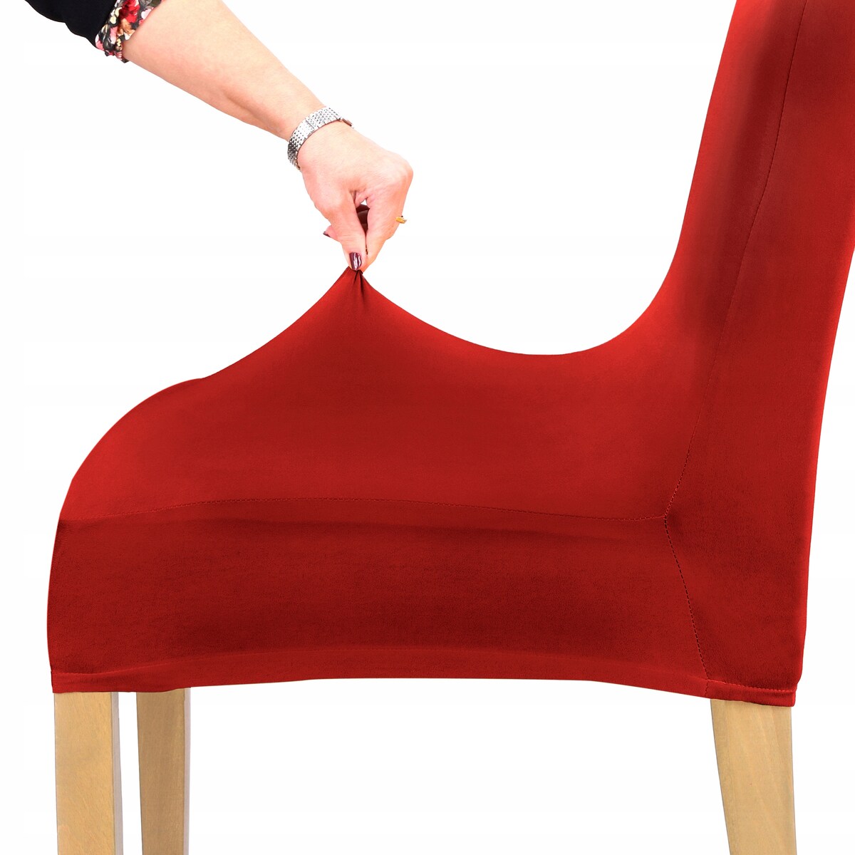 Pokrowiec Na Krzesło Czerwony Elastyczny