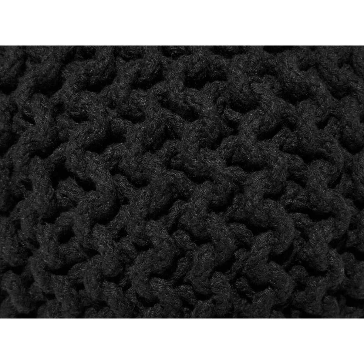 Puf 40 x 25 cm czarny CONRAD